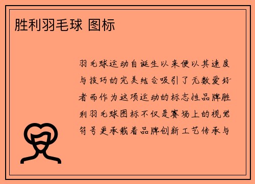 胜利羽毛球 图标
